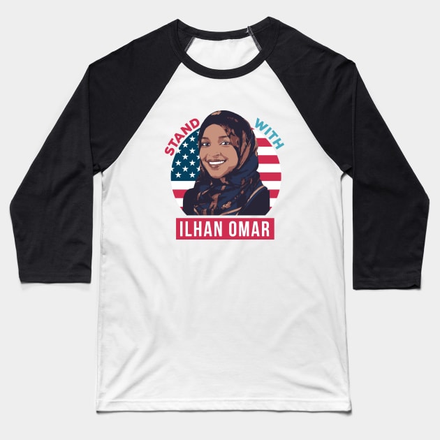 Ilhan Omar Baseball T-Shirt by dan89